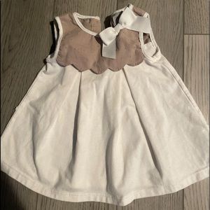 Tahari baby- baby dress- cream color-3 to 6mo 💛